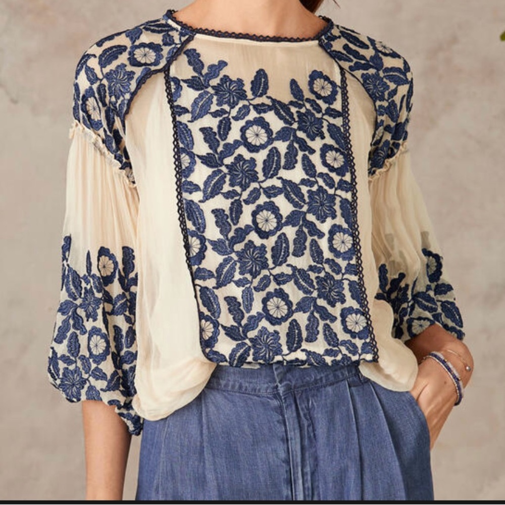 “Luiza Silk Top”. New with tags from Sundance.